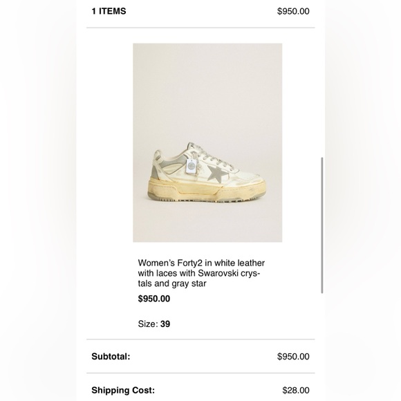 Golden Goose Swarovski Shoe Laces - Picture 6 of 6